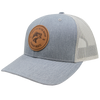 Heather Gray Leather Patch Cap - Heather Gray