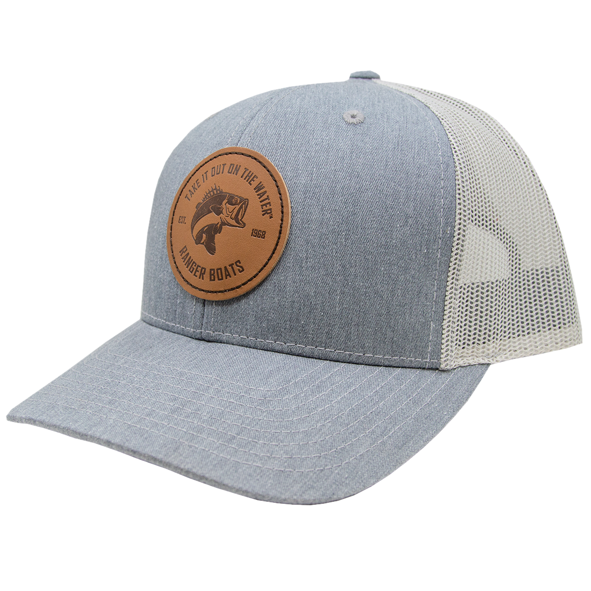 This Is My Cowboy Hat Leather Patch Hat Heather Gray/Black