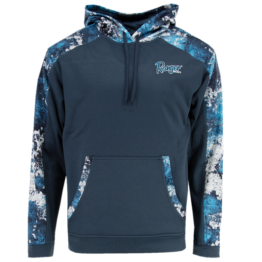 Ranger Boats Performance Fleece Hoodie - Steel Blue/Rift